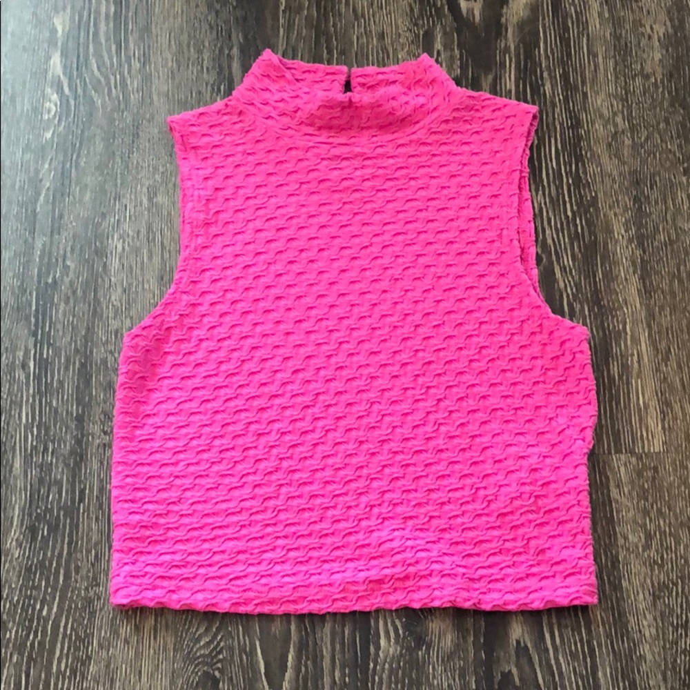 Hot pink crop top